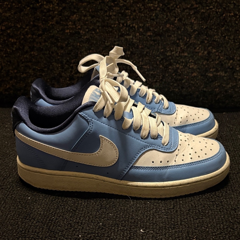 Nike Women’s Low-Top Sneakers — White & Light Blue